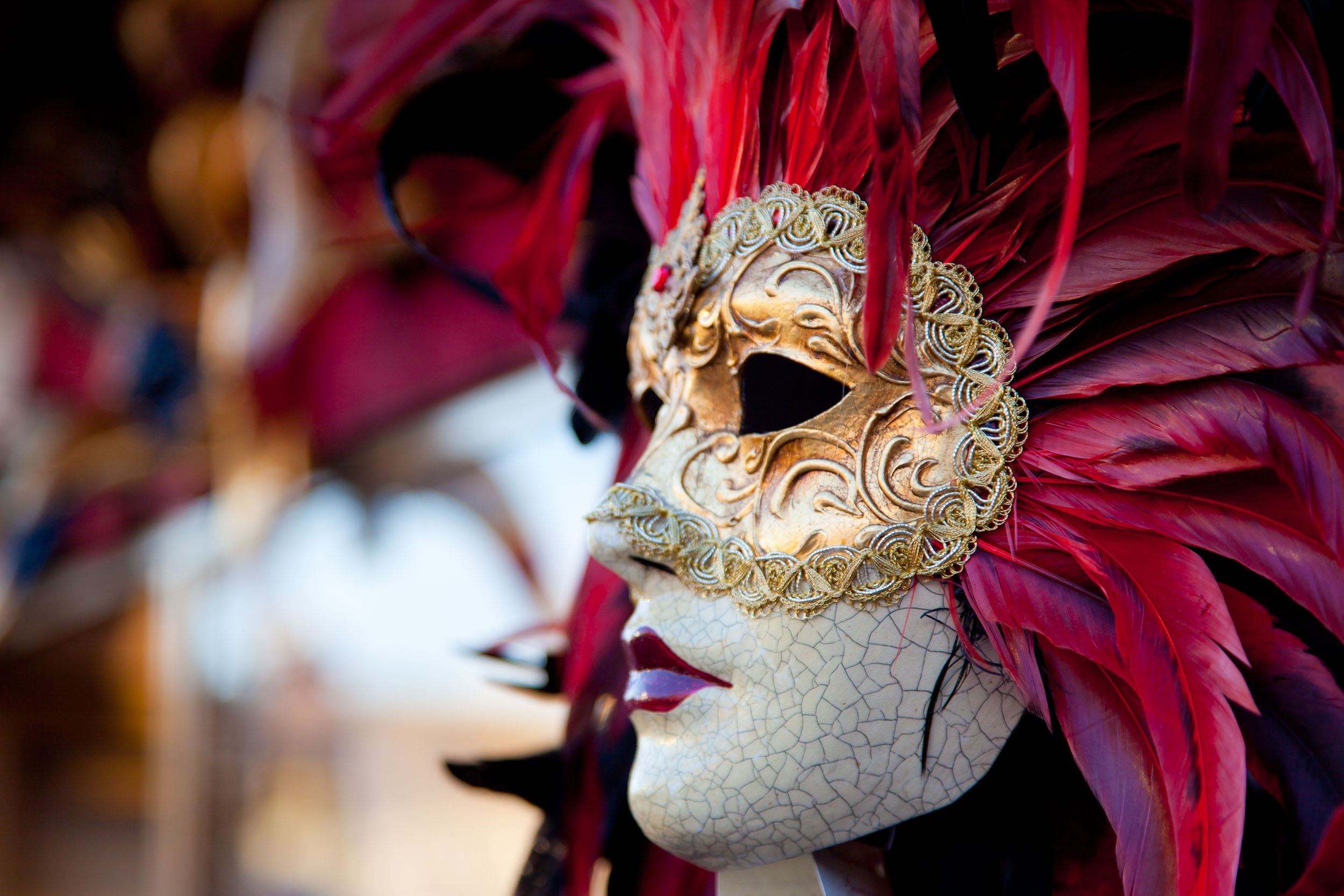 Maske beim Karneval in Venedig