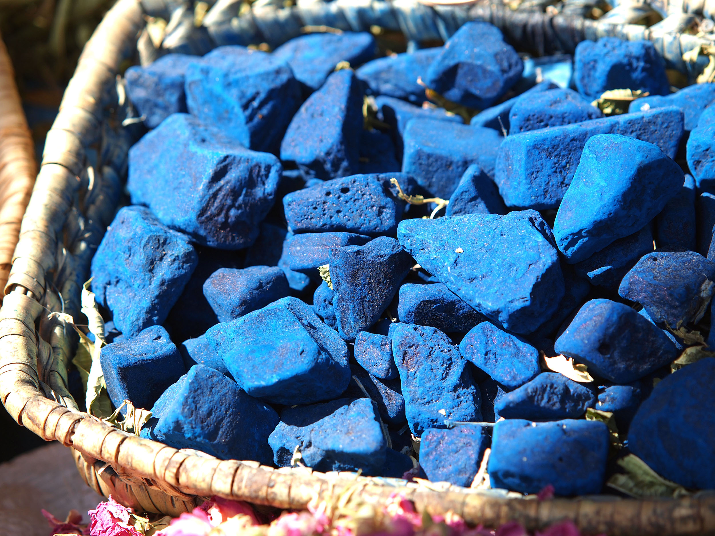 Indigo blaue Steine